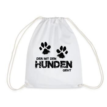 Il marche avec les chiens - Sac de sport léger - blanc - Devant
