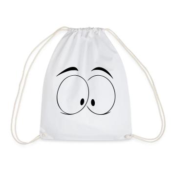 yeux - Sac de sport léger - blanc - Devant