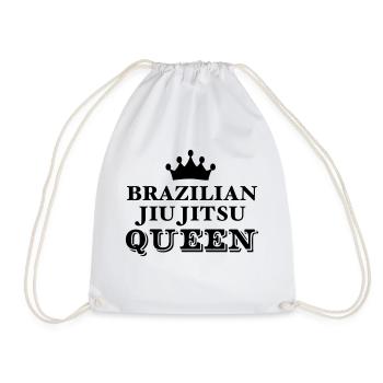 brazilian jiu jitsu bjj queen - Sac de sport léger - blanc - Devant