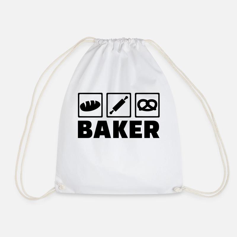 Bäcker - Turnbeutel - Weiß