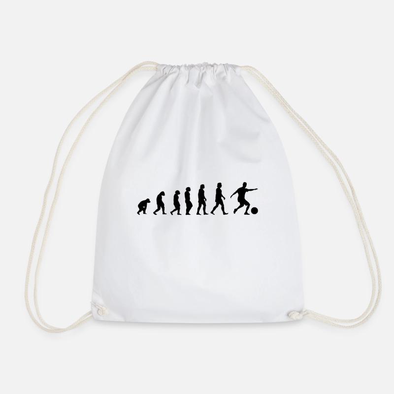 Evolution Football - Drawstring Bag - white