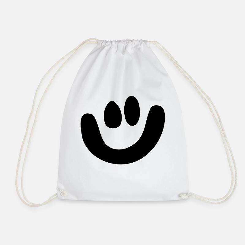 Smiley - Sac de sport léger - blanc