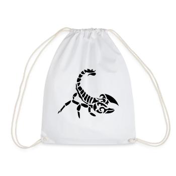 scorpion tribal - Sac de sport léger - blanc - Devant