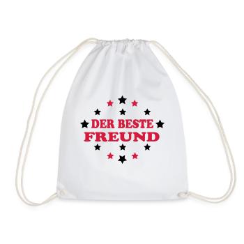 Der beste freund - Drawstring Bag - white - Front