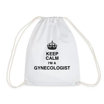 Gynecologist Gynécologue Gynäkologe Médecine - Drawstring Bag - white - Front