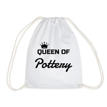 poterie / potier / vase / sculpteur - Sac de sport léger - blanc - Devant