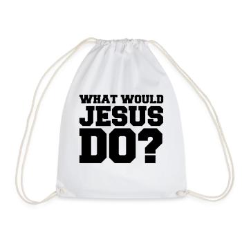 what_would_jesus_do_01 - Sac de sport léger - blanc - Devant