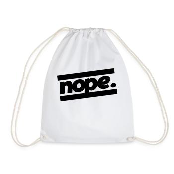 nope design - Turnbeutel - Weiß - Vorne