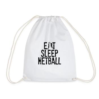 Eat Sleep Netball - Sac de sport léger - blanc - Devant