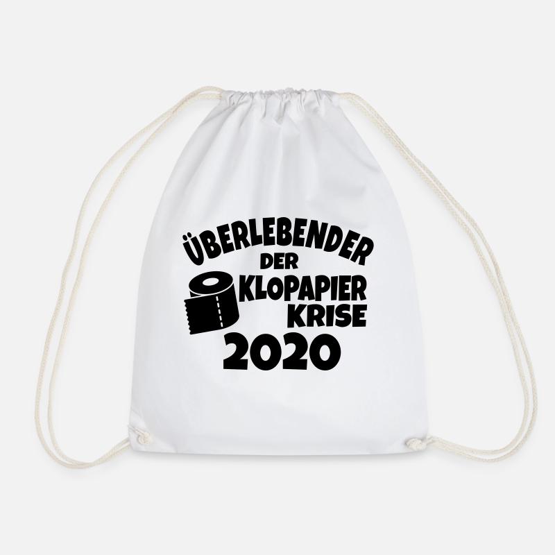 Überlebender der KLOPAPIER KRISE 2020 - Turnbeutel - Weiß