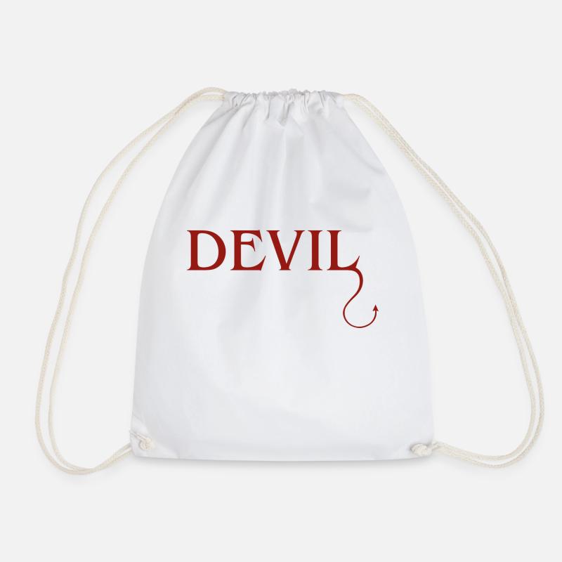Devil - Turnbeutel - Weiß