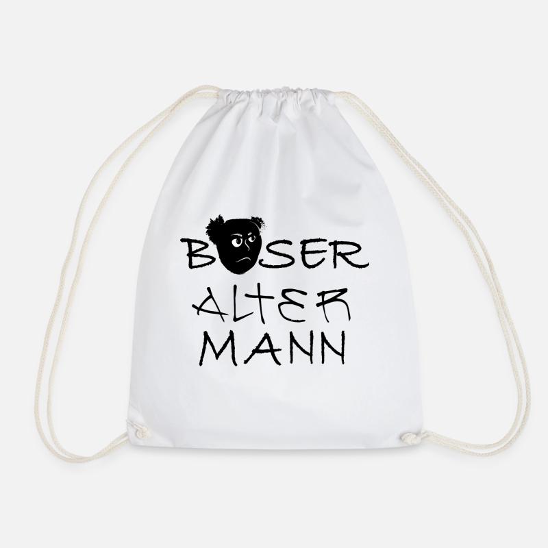 Böser alter Mann - Turnbeutel - Weiß