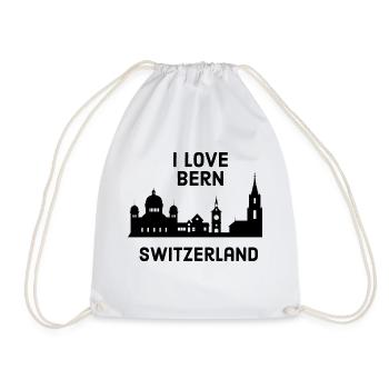 Bern - Drawstring Bag - white - Front