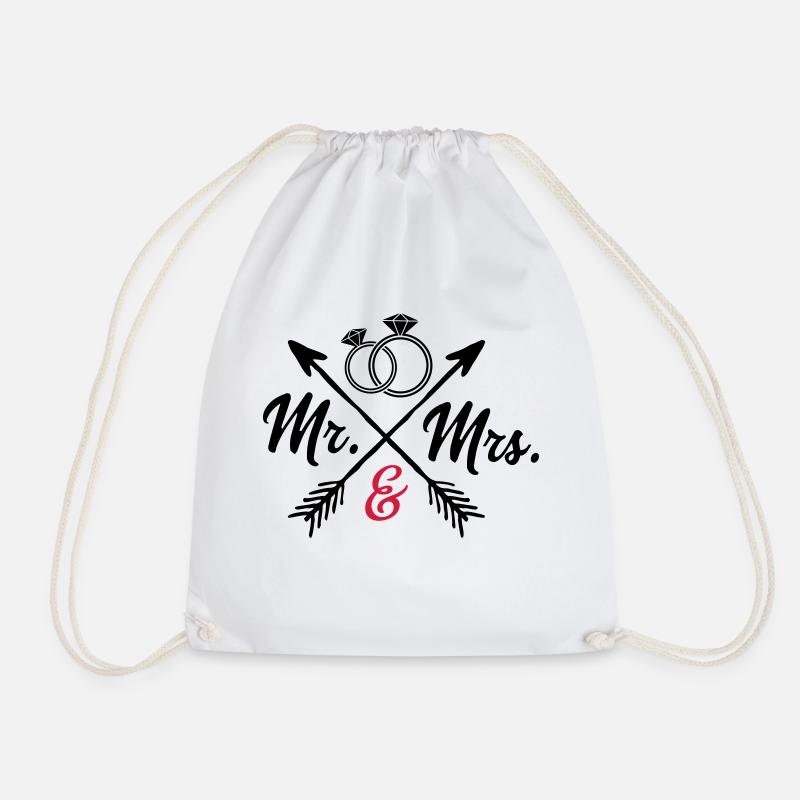 Mr. And Mrs. - Turnbeutel - Weiß