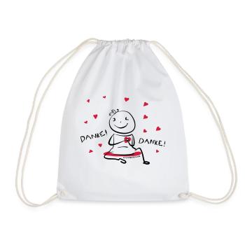 Thank you! - Drawstring Bag - white - Front