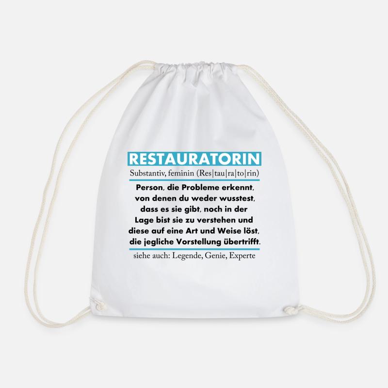 Restauratorin - Turnbeutel - Weiß