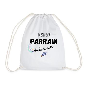 meilleur parrain de l'univers cadeau parrain - Sac de sport léger - blanc - Devant