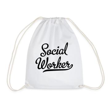 Travailleur social - Sac de sport léger - blanc - Devant
