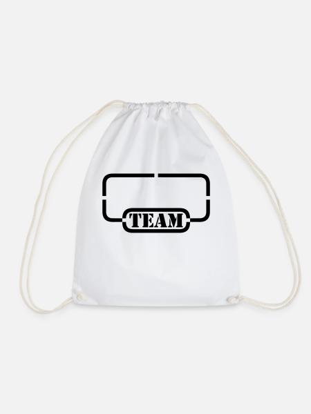 team name - name your team - Turnbeutel - Weiß
