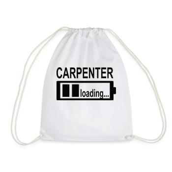 Carpenter Craftsman Joinery Carpenter Planer - Drawstring Bag - white - Front