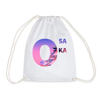 Osaka - Drawstring Bag - white - Front