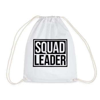 Squad Leader Schild Design - Turnbeutel - Weiß - Vorne