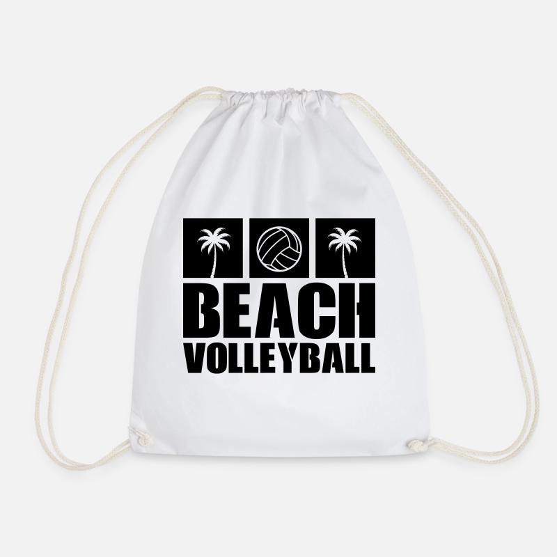 Beachvolleyball - Turnbeutel - Weiß