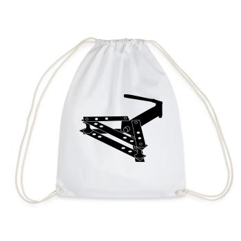 Hydraulic pipe bending c1 - Drawstring Bag - white - Front