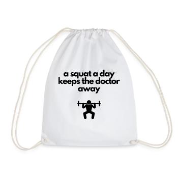 Gym Gym Squat Dicton - Sac de sport léger - blanc - Devant