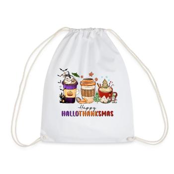 Happy Hallothanksmas - Sac de sport léger - blanc - Devant