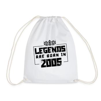 2005 legends born in - Turnbeutel - Weiß - Vorne