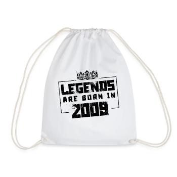 2009 Légendes nées en - Sac de sport léger - blanc - Devant