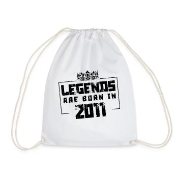 2011 Légendes nées en - Sac de sport léger - blanc - Devant