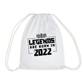2022 legends born in - Turnbeutel - Weiß - Vorne