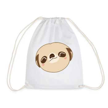 Mignon paresseux Kawaii Cartoon Animal Love 5 - Sac de sport léger - blanc - Devant