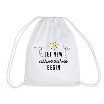 Aventure ou nouveau départ - Sac de sport léger - blanc - Devant