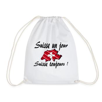 Suisse un jour suisse toujours - Sac de sport léger - blanc - Devant