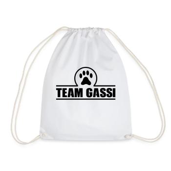 team gassi - Turnbeutel - Weiß - Vorne