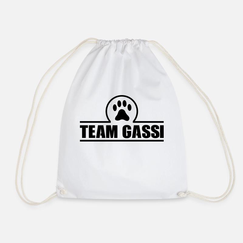 team gassi - Turnbeutel - Weiß