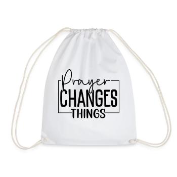 La prière change les choses - Sac de sport léger - blanc - Devant