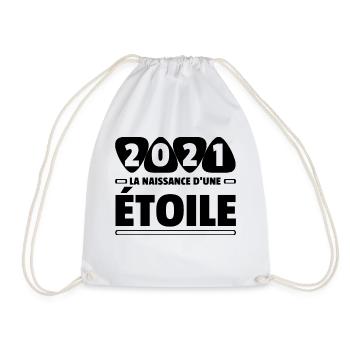 2021 année de naissance / anniversaire année 2021 - Sac de sport léger - blanc - Devant