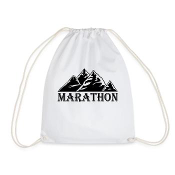 Runner Running Competition - Drawstring Bag - white - Front