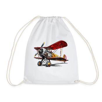 Vintage cars are also available for airplanes - Drawstring Bag - white - Front