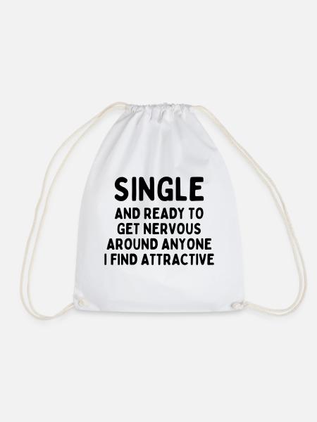 Single - Drawstring Bag - white