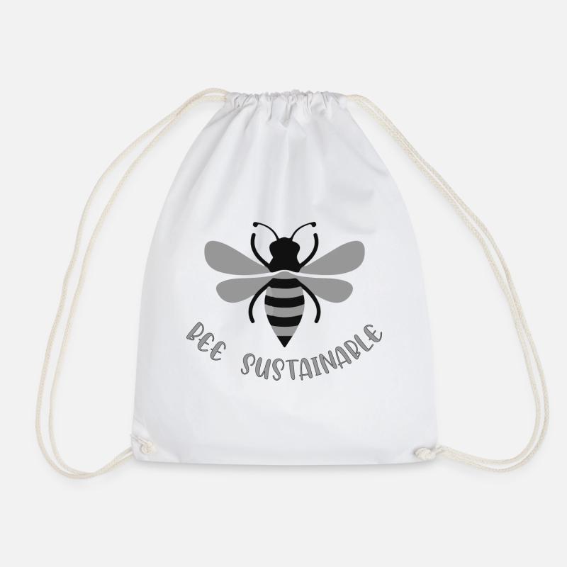 Bee sustainable - Turnbeutel - Weiß