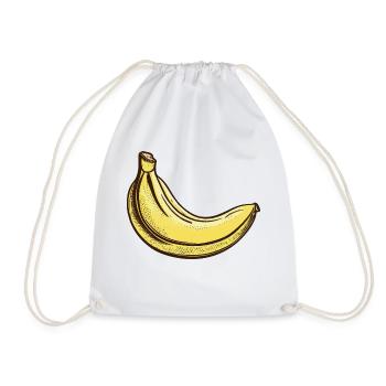 Illustration banane - Sac de sport léger - blanc - Devant