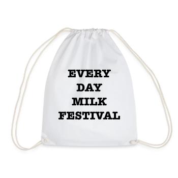 Every Day MILK Festival - Drawstring Bag - white - Front