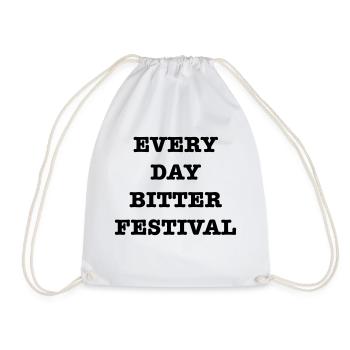 Every Day Bitter Festival - Drawstring Bag - white - Front