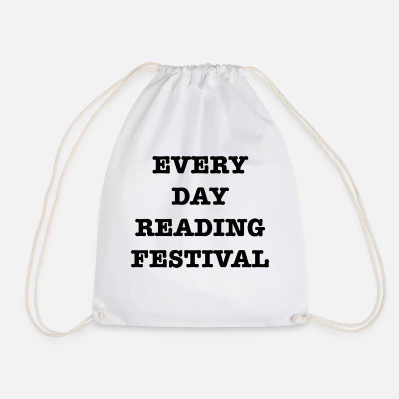 EveryDayReadingFestival - Drawstring Bag - white