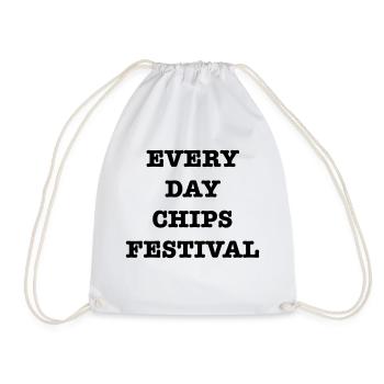 EveryDayChipFest - Drawstring Bag - white - Front